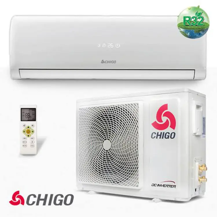 CHIGO Inverter 1.0 Ton Ac Split Type Air Conditioner 10 Year Compressor Official Warranty